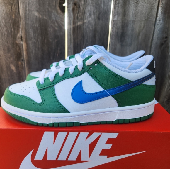 Nike Dunk Low Malachite/Black/White/Photo Blue 6Y Women's 7.5 - Picture 6 of 7